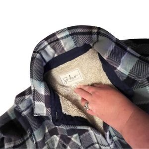 Soho flannel navy/light blue